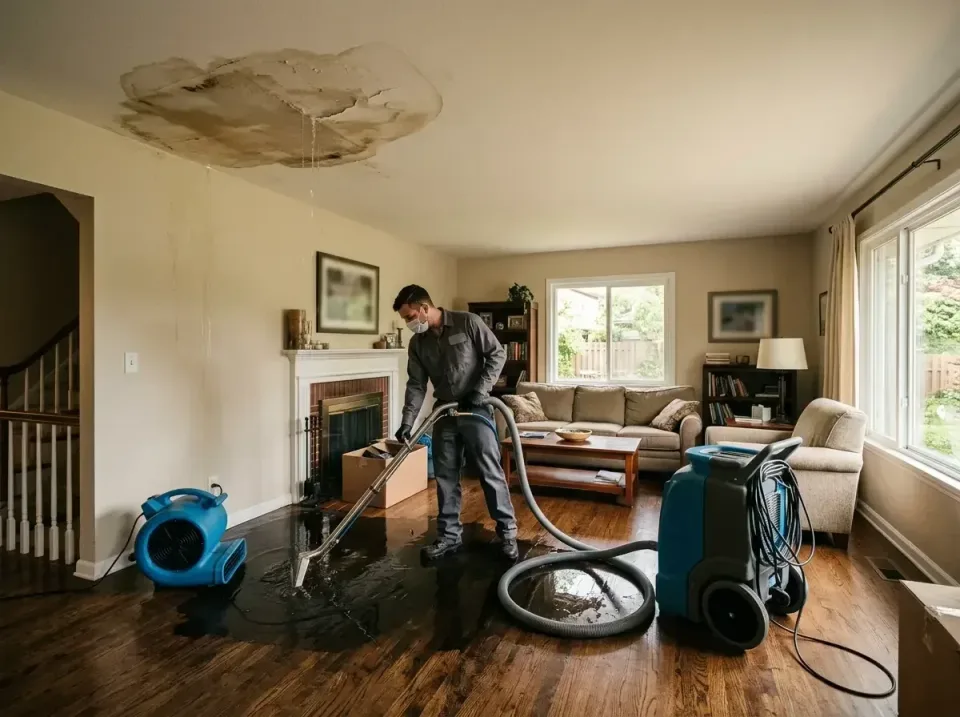 attic-pipe-burst-ceiling-drip-008 — frequently asked questions, Water Damage Restoration & Carpet Care in Rosewood Heights,…